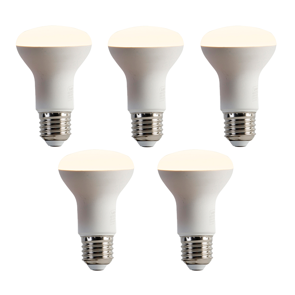 Sada 5 stmievateľných LED žiaroviek E27 R63 6,2 W 520 lm 2700 K