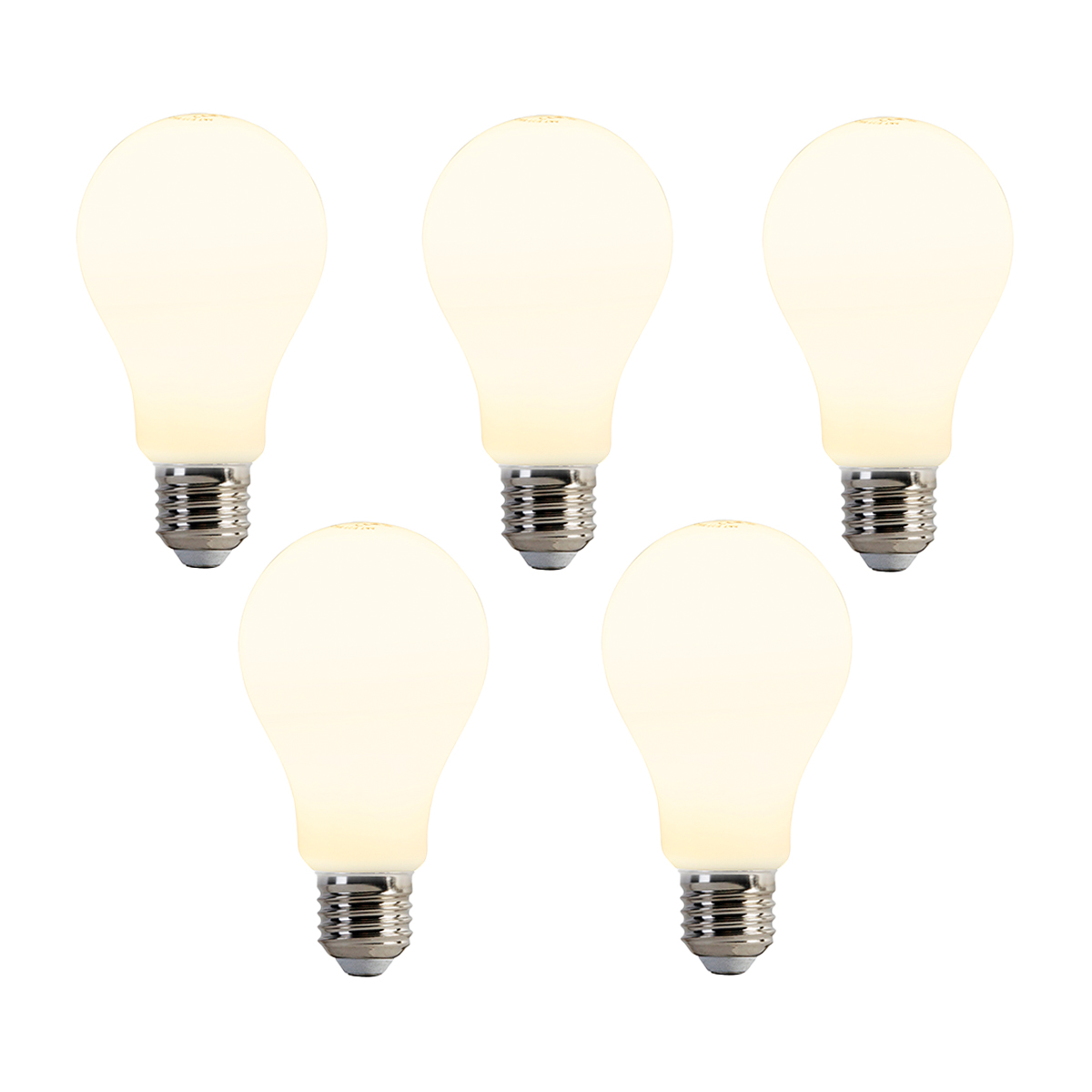 Sada 5 LED žiaroviek E27 A67 Opal 8W 900lm 2700K
