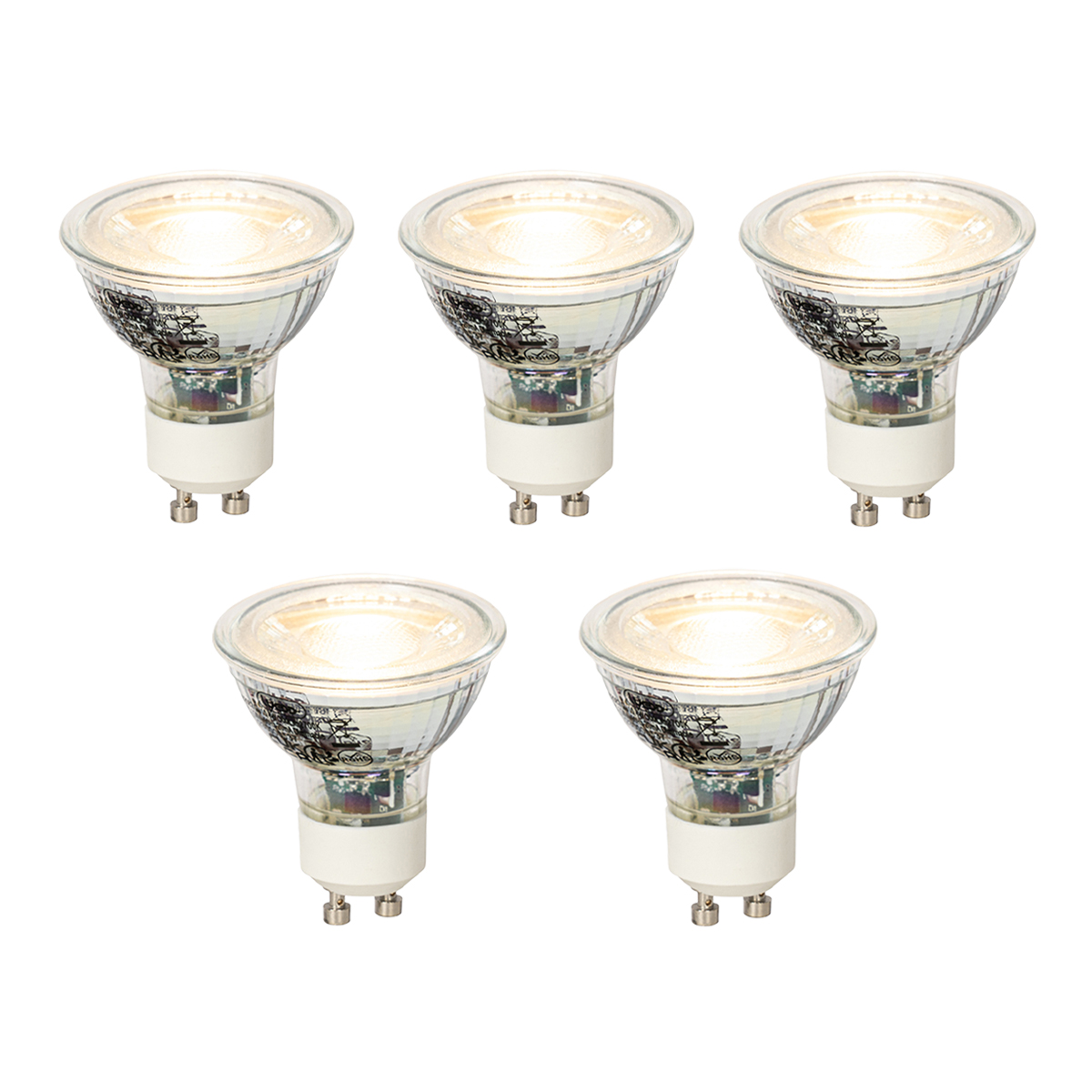 Sada 5 stmievateľných LED žiaroviek GU10 4W 300lm 2700K Sada 5 stmievateľných LED žiaroviek GU10 4W 300lm 2700K