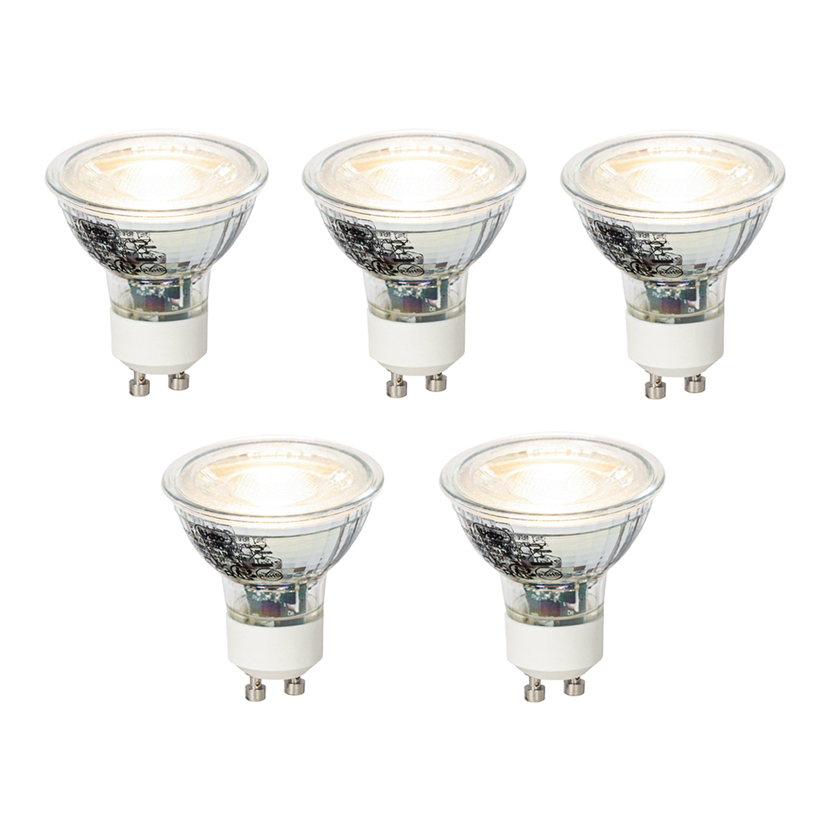 Sada 5 stmievateľných LED žiaroviek GU10 4W 310lm 3000K