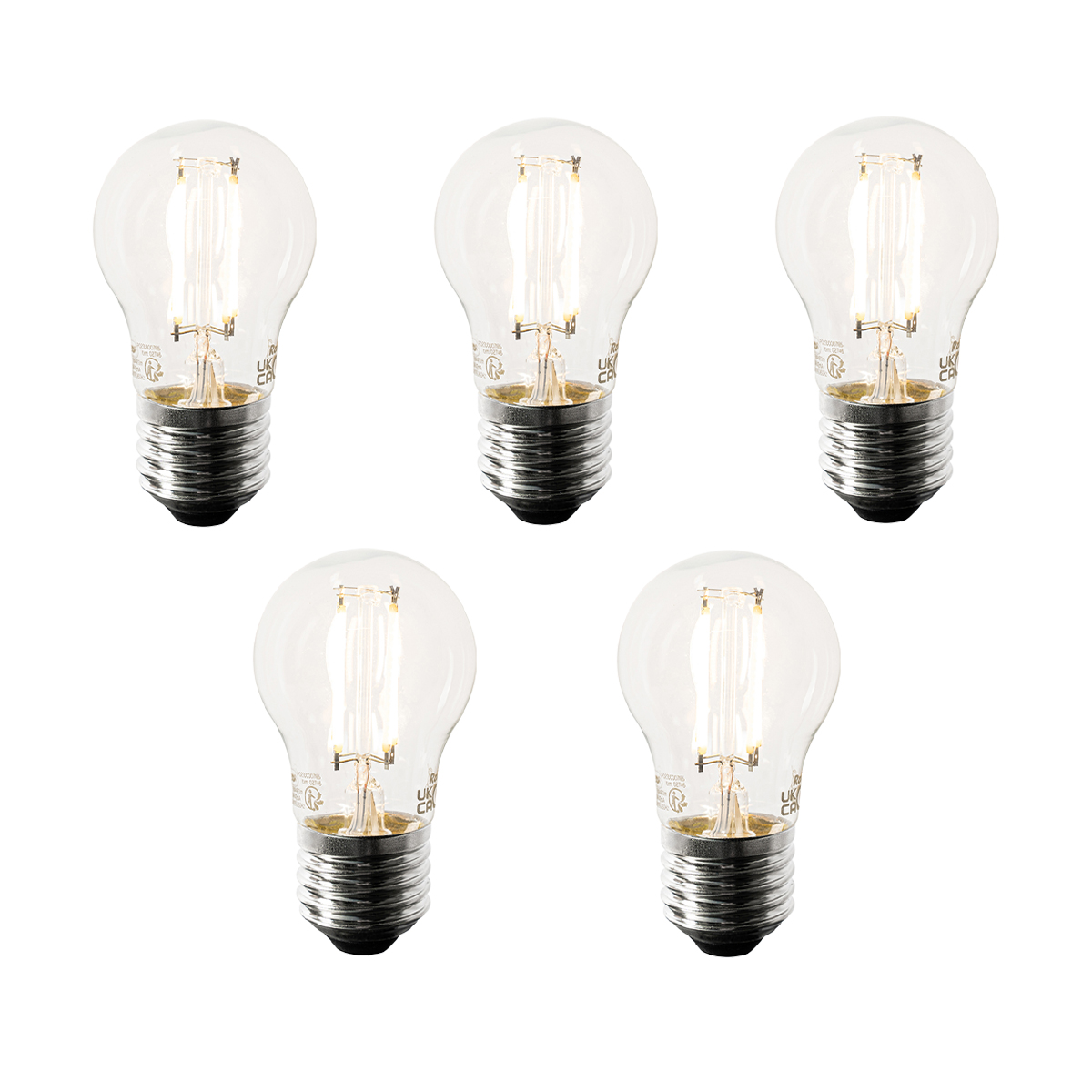 Set de 5 becuri LED inteligente E27 P45 45W 470 lm 1800-4000K