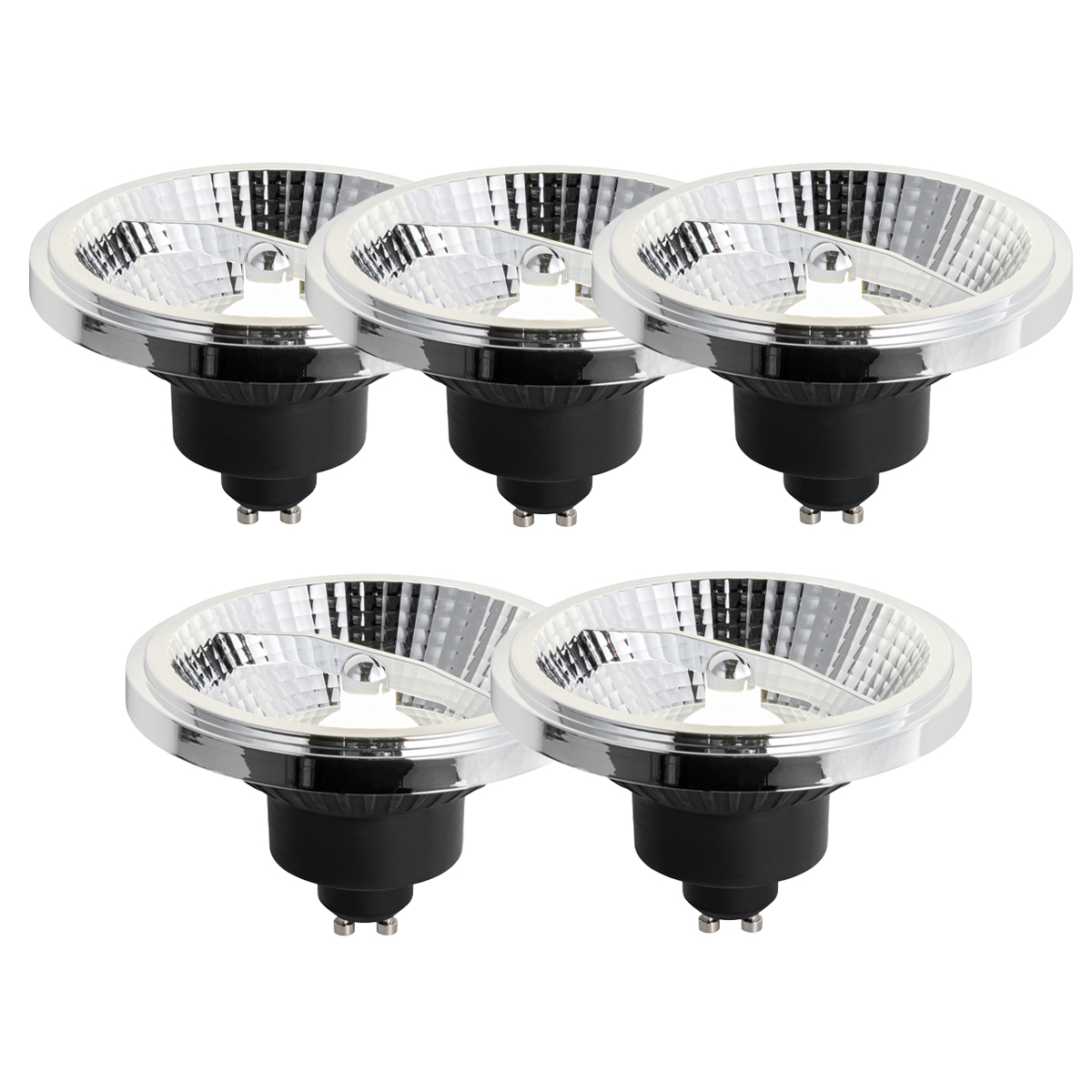 5 darabos GU10 3 lépésben dimmelhető LED izzó készlet 111mm 10.5W 770lm 4000K