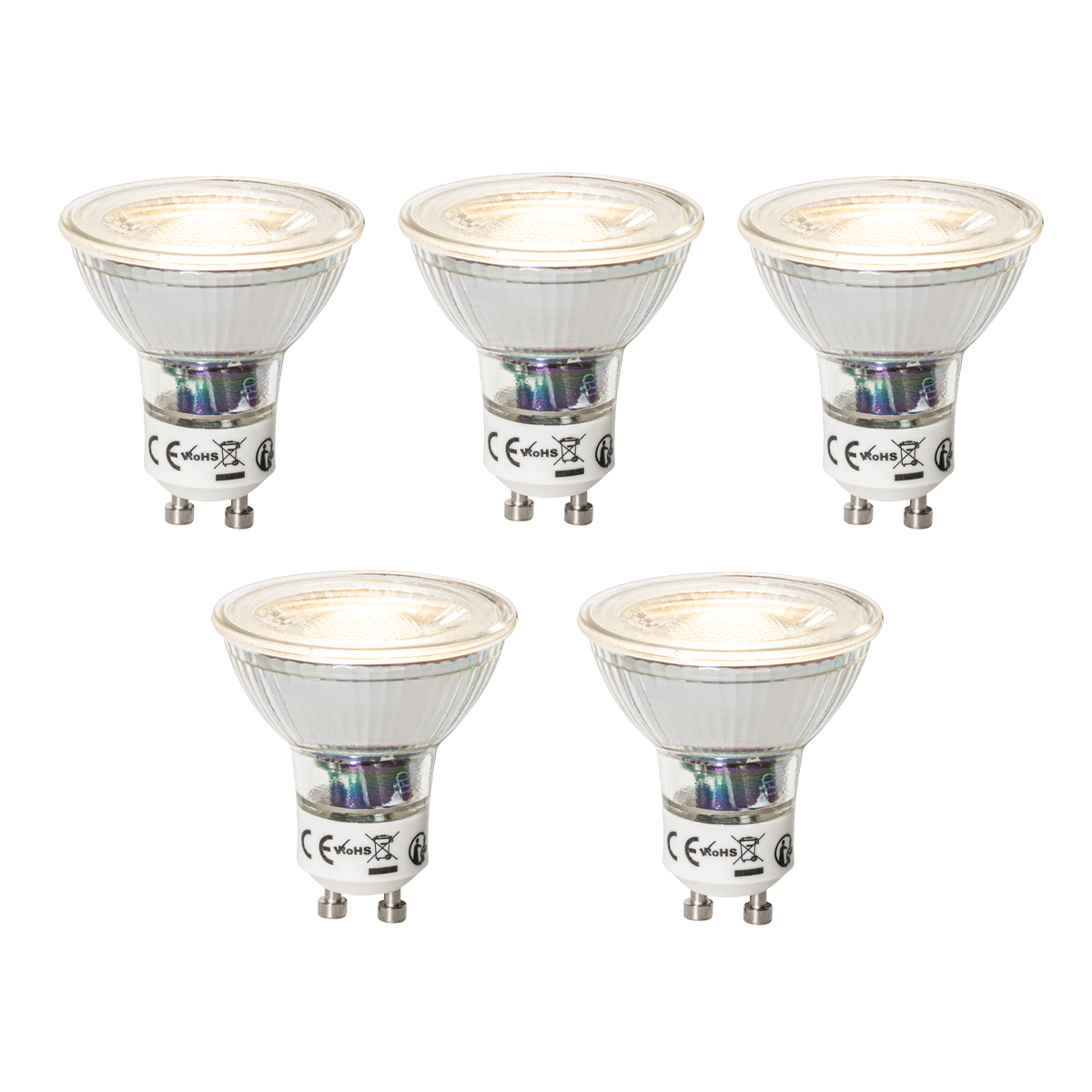 Sada 5 stmievateľných LED žiaroviek GU10 7W 600 lm 3000K