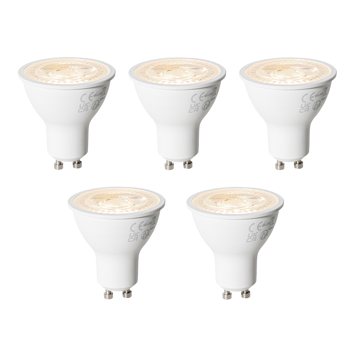 Sada 5 stmievateľných LED žiaroviek GU10 7W 430 lm 2700K