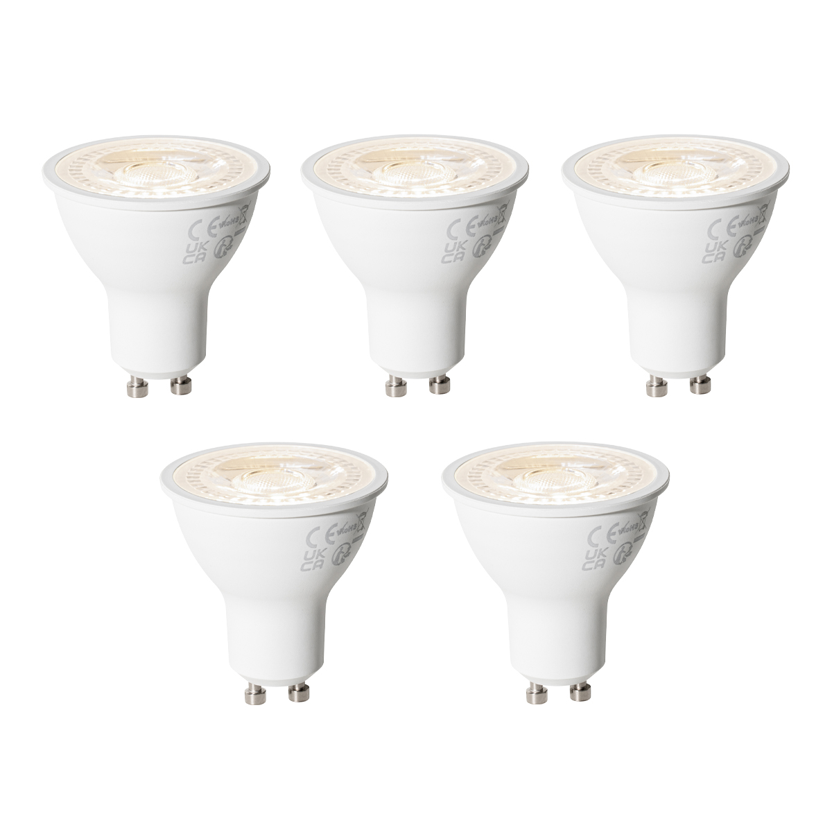 Sada 5 stmievateľných LED žiaroviek GU10 6W 450 lm 3000K