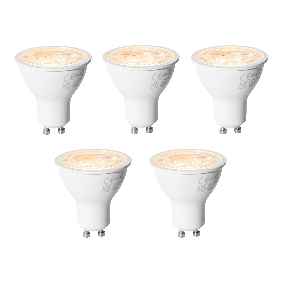 Sada 5 GU10 3-krokovo stmievateľných LED žiaroviek 6W 430 lm 2000 - 6000K