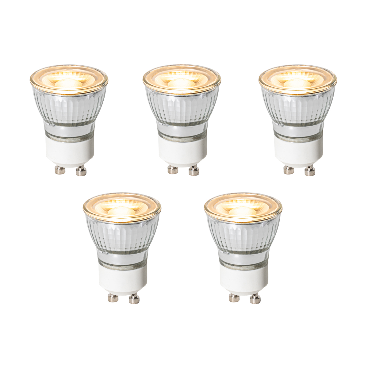 5 darabos GU10 3 lépésben dimmelhető LED izzókészlet 35 mm 4W 220 lm 2700K