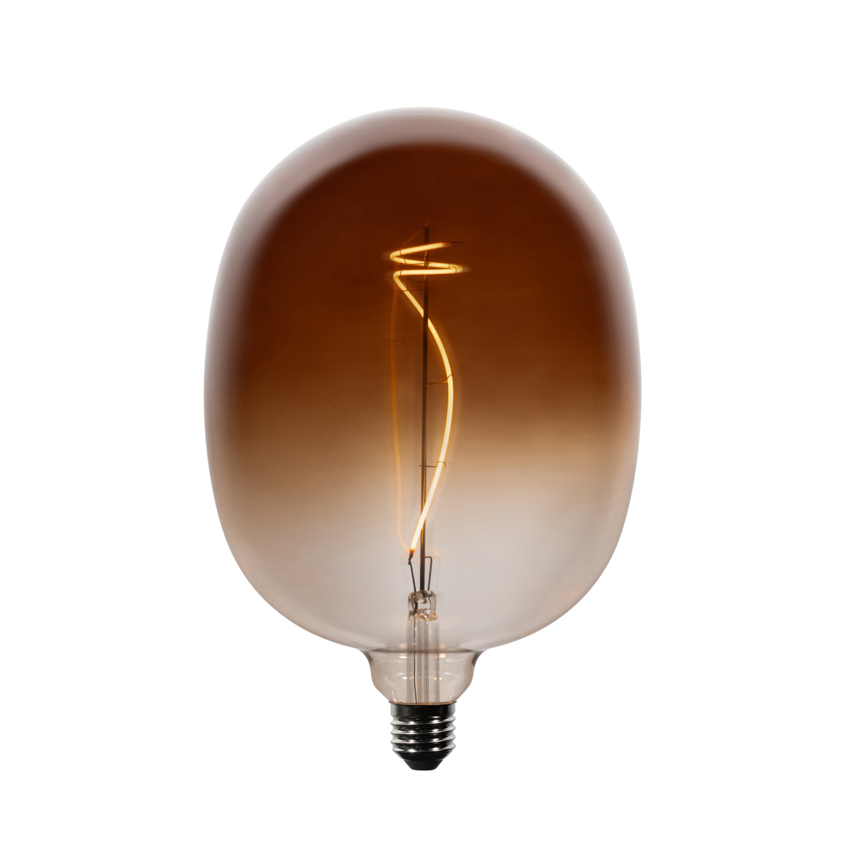 Set de 5 becuri LED E27 dimabile G170 maro 49W 130 lm 1800K