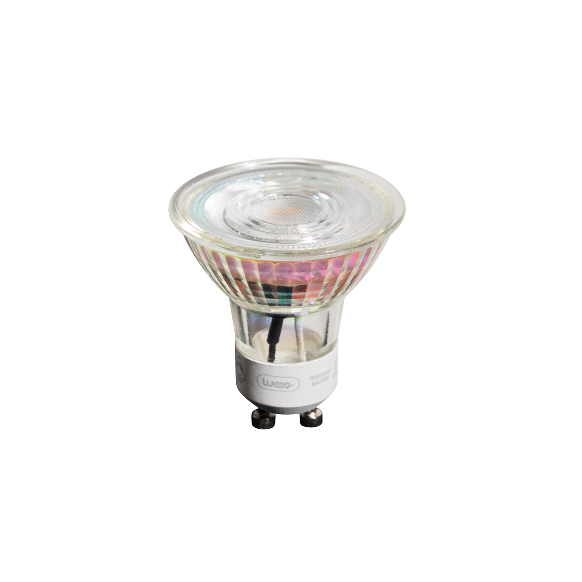 Lot de 5 ampoules LED GU10 50mm dimmables transparentes 4,9W 450 lm 2700K
