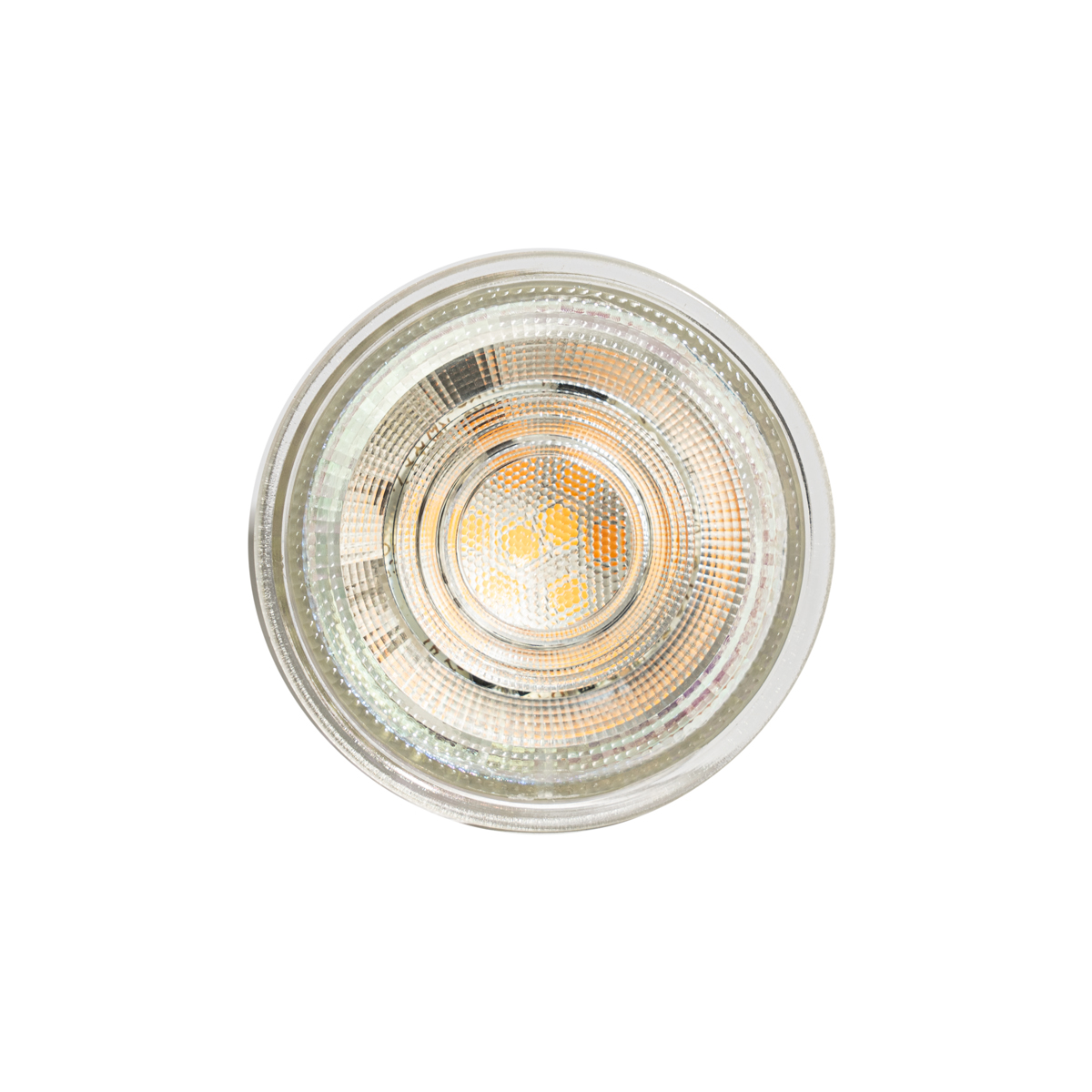 Set de 5 becuri LED GU10 50mm reglabile în Kelvin transparente 45W 345 lm 2000-2700K
