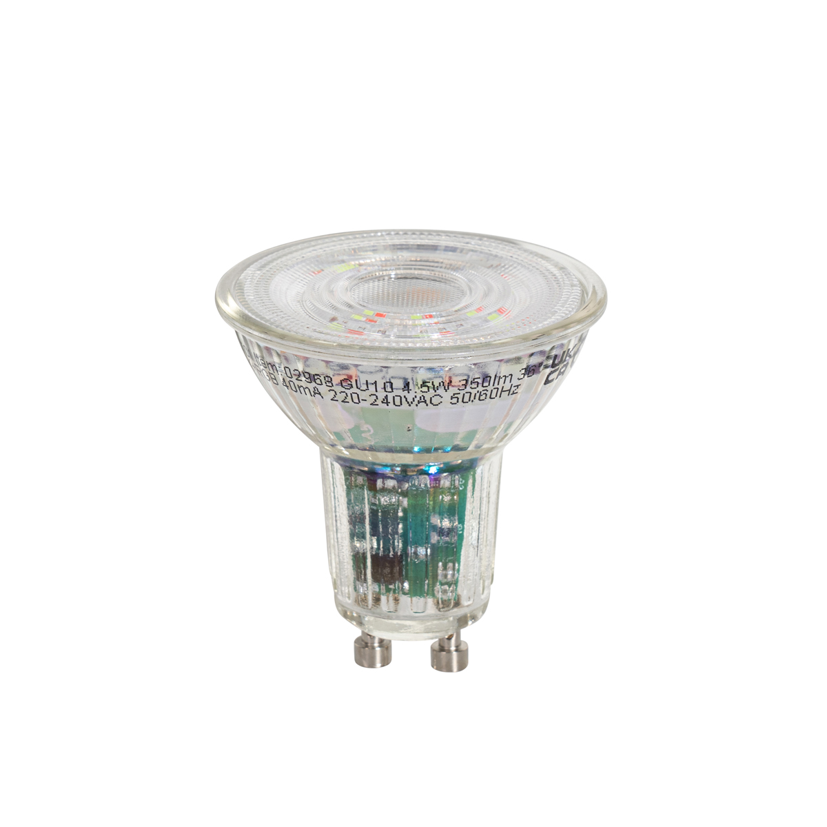 Juego de 5 bombillas LED inteligentes GU10 50 transparentes RGBW 4,5W 350 lm 2700-6000K