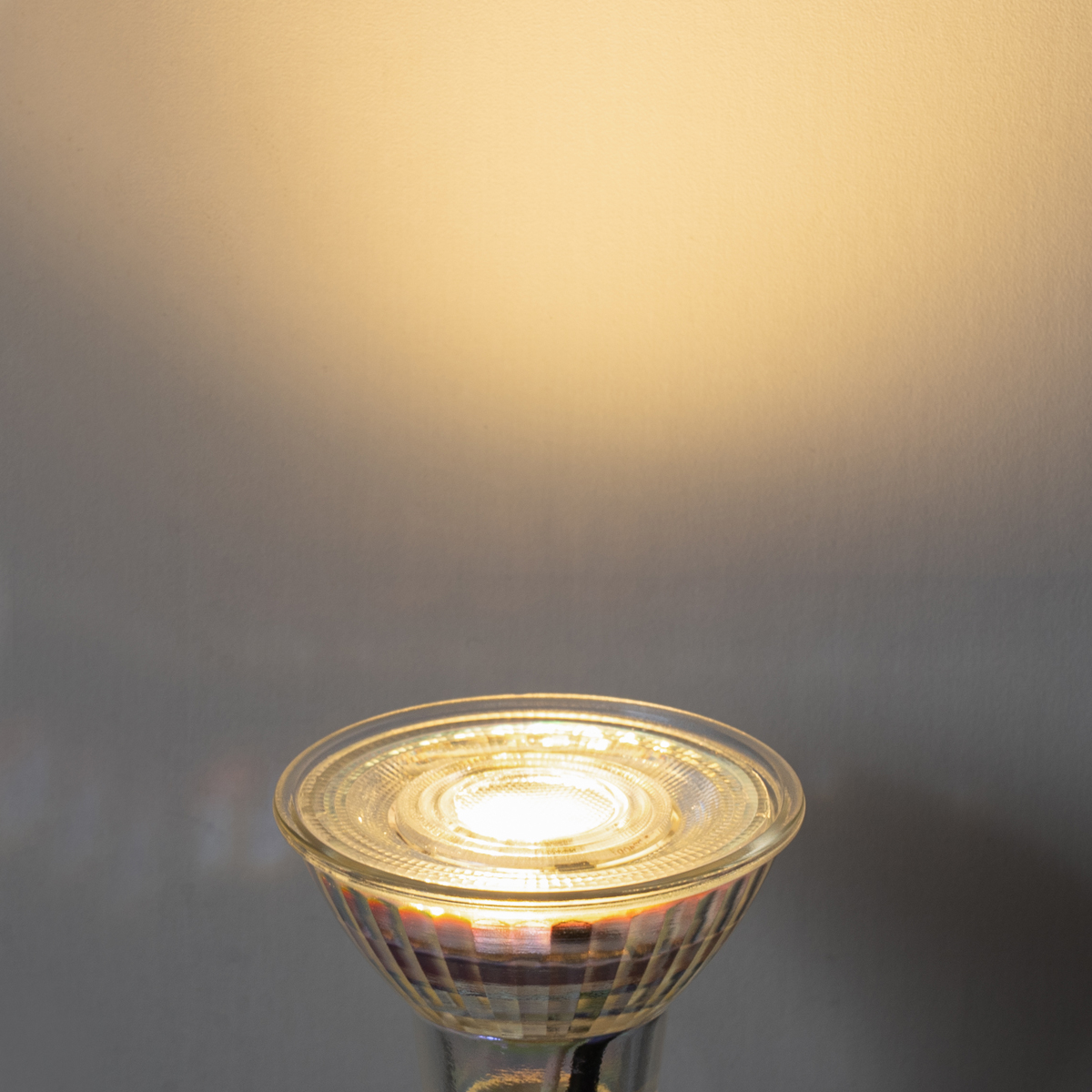 Set of 5 GU10 50mm 3-Step Dimmable Kelvin LED Bulbs Clear 4.5W 380 lm 2000-2700K