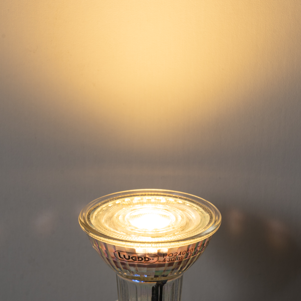 Set di 5 lampadine LED GU10 50mm dimmerabili trasparenti 4,9W 430 lm 2700K