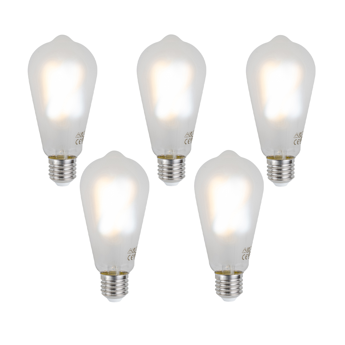 5 db Okos E27 Dimmelhető LED Izzó ST64 Matt 7W 806 lm 2700-6500K