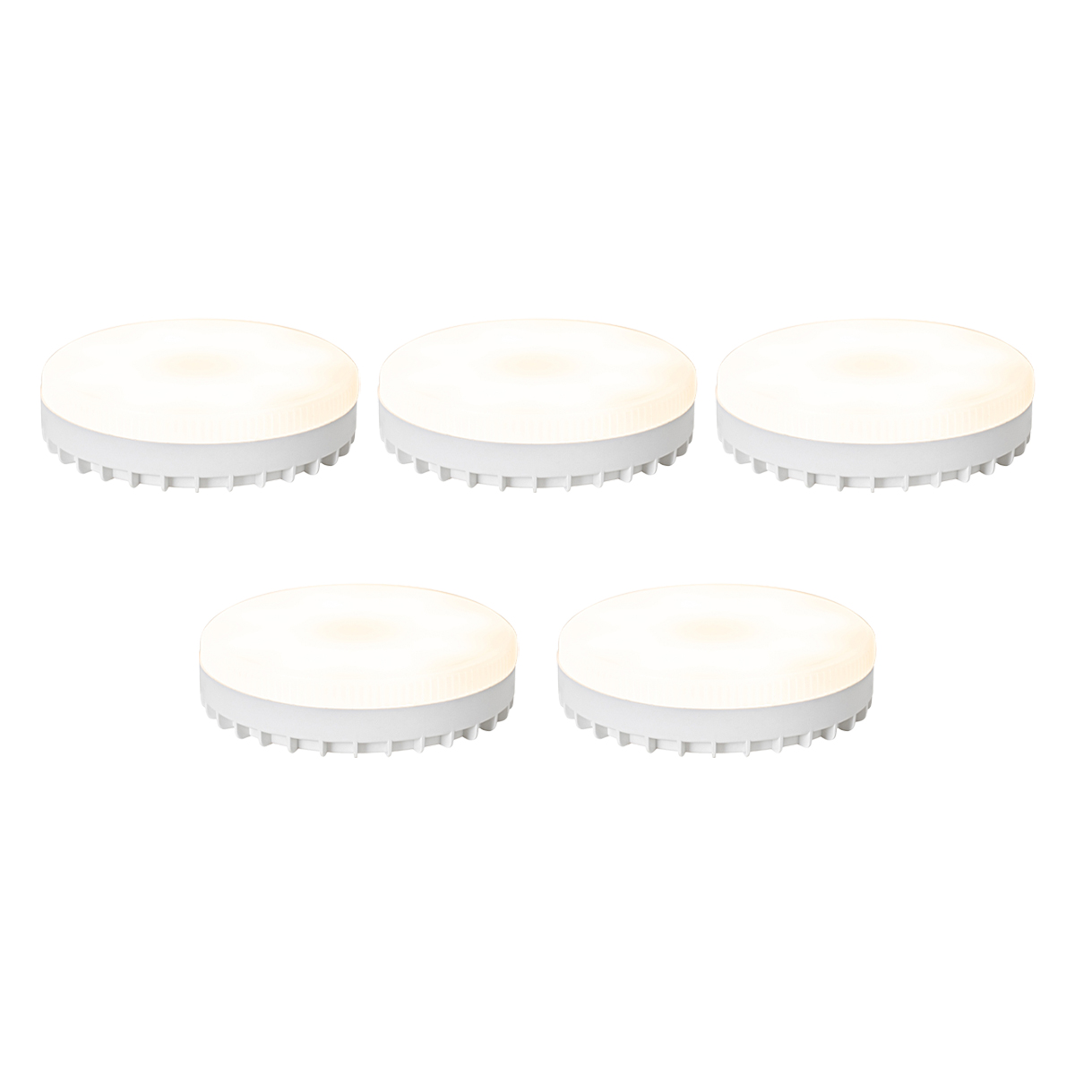 Sada 5 inteligentných stmievateľných LED žiaroviek GX53 Opál 9W 806 lm 2700-6500K