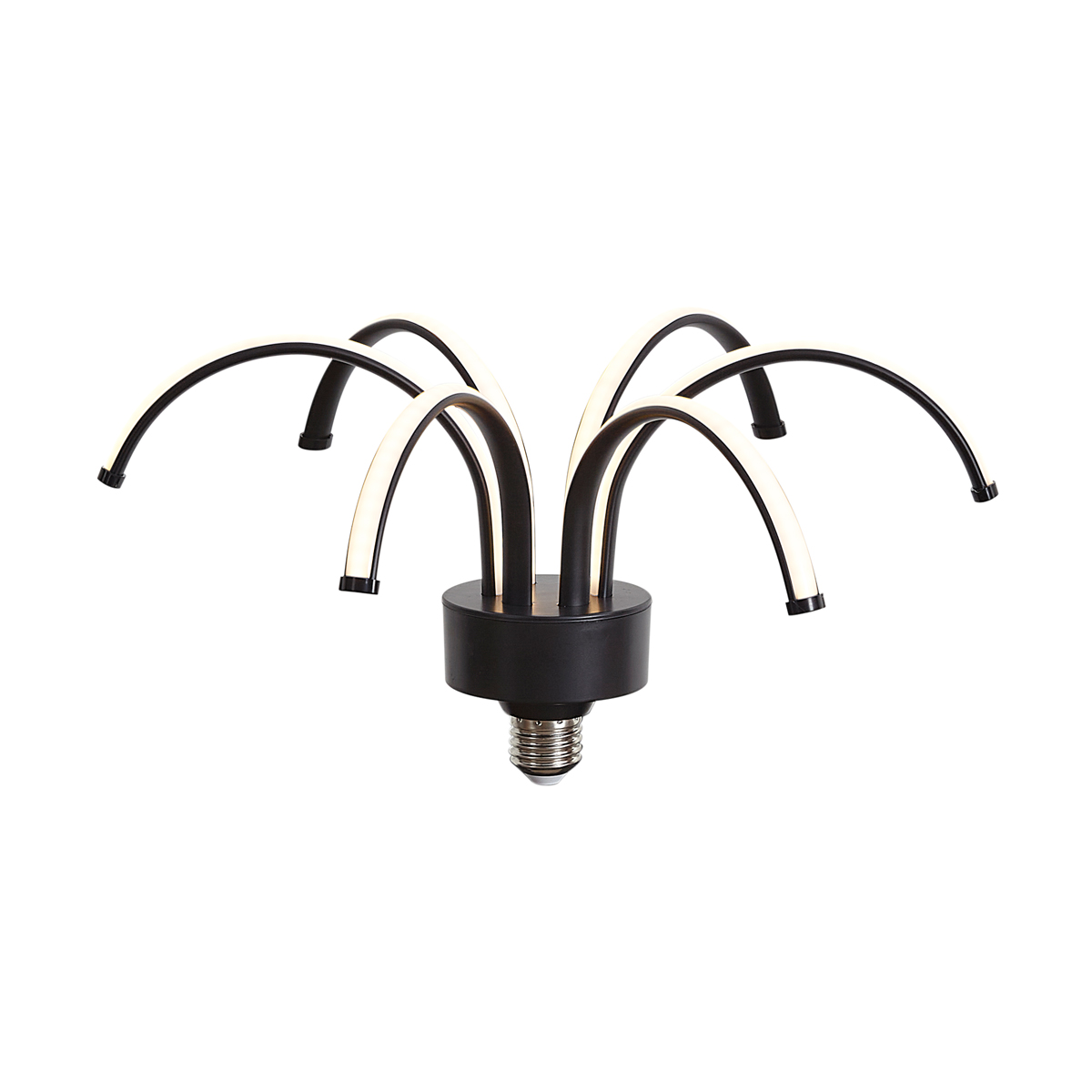 Dekorativní LED žárovka E27 černá 6W 450 lm 3000K