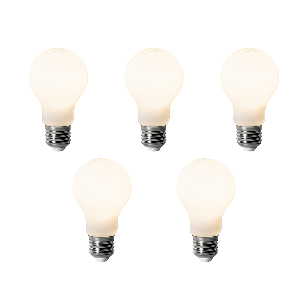 5 darabos E27 dimmelhető LED izzó készlet A60 Opál 7W 806 lm 3000K