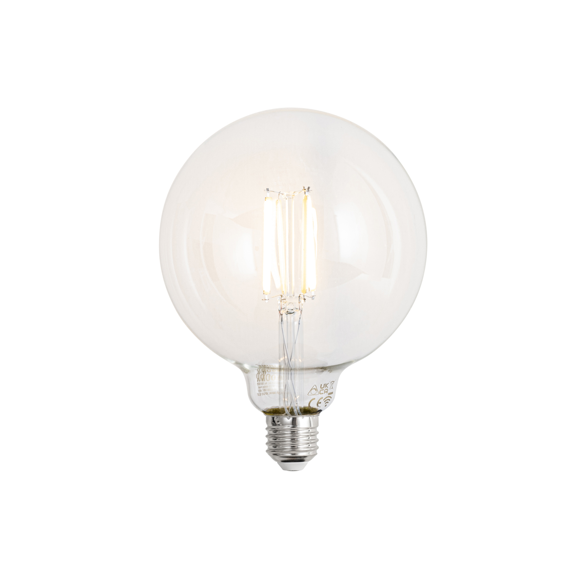 Okos E27 Dimmelhető LED Izzó G125 Átlátszó 7W 806lm 2700-6500K