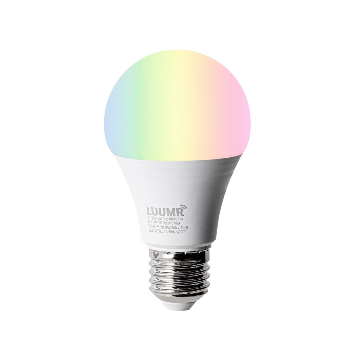 Levně Smart E27 RGBW LED lamp A60 9W 806 lm 2700-6500K