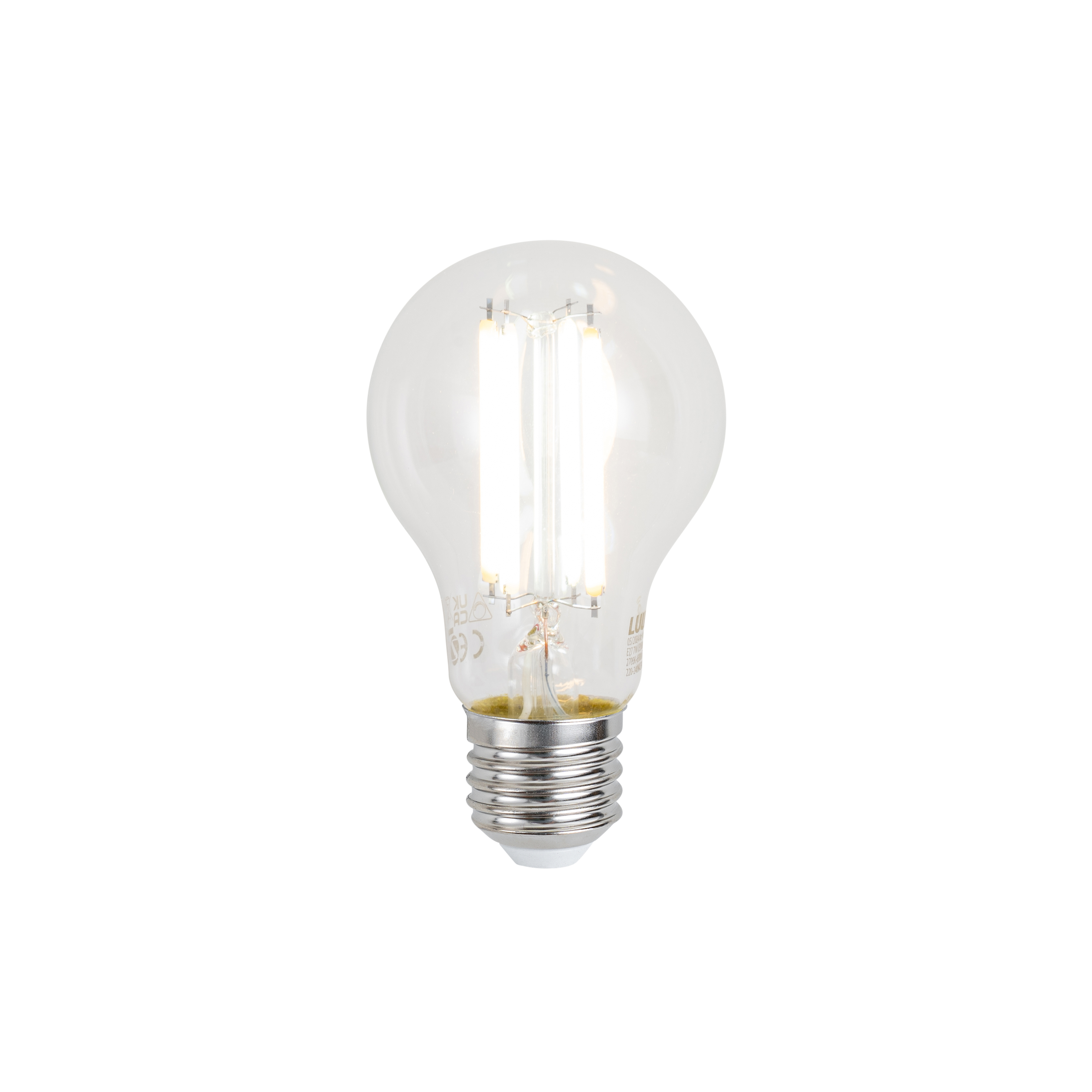 Inteligentná stmievateľná LED žiarovka E27 A60 číra 7W 806lm 2700-6500K