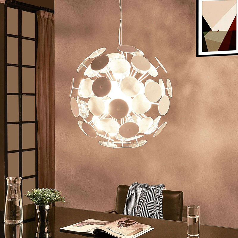 Design hanglamp wit 5-lichts - Cerchio