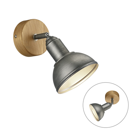 Priemyselné nástenné svietidlo oceľ - Arti Priemyselné nástenné svietidlo oceľ - Arti