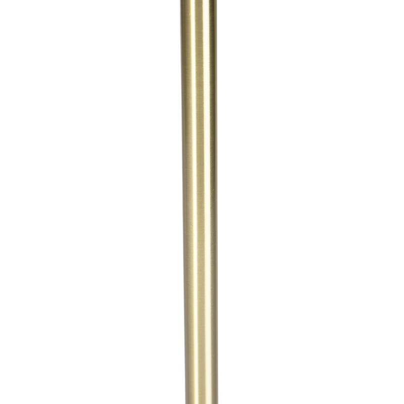 Lámpara de pie de latón con pantalla de pavo real 40 cm - Simplo