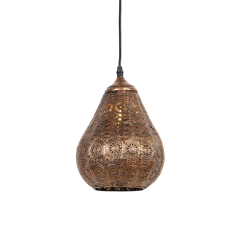 Orientalna lampa wisząca miedź - Billa Dia