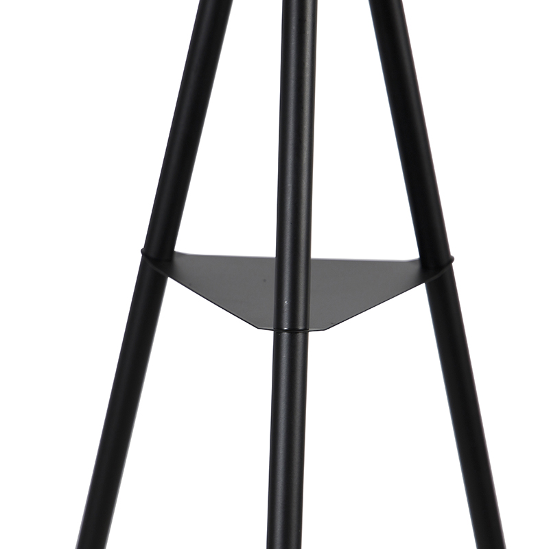 Lampadaire industriel trépied en acier noir - Bliss Vefa