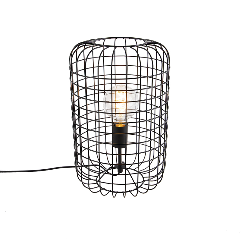 Priemyselná stolová lampa čierna 40 cm - Bliss Vefa