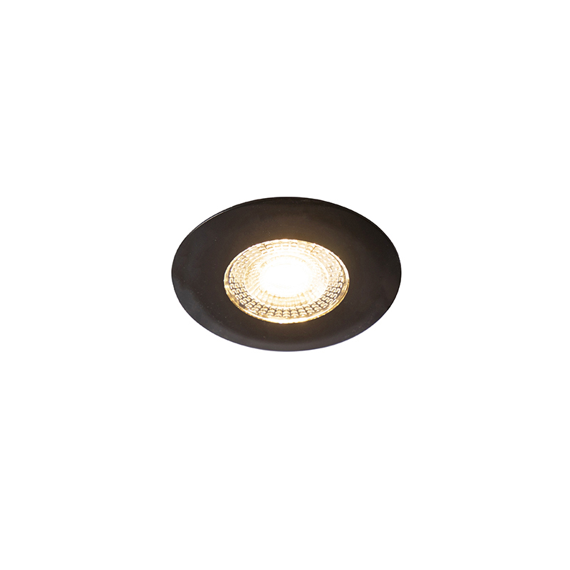 Infälld spotlight svart inkl LED 3-stegs dimbar – Ulo