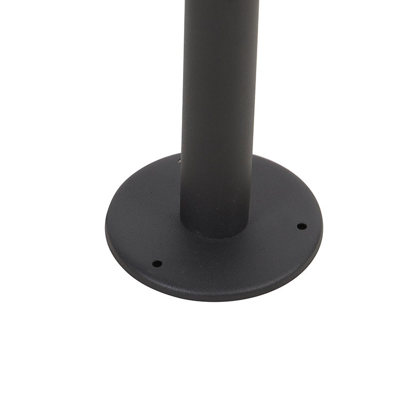 QAZQA Schiedam - Lampe Sur Pied Extérieur Design - 1 Lumière - Ø 14.8 Cm - Noir - Design - Éclairage Extérieur 12 Lampe d'extérieur sur pied design noir 100 cm IP44 - Schiedam