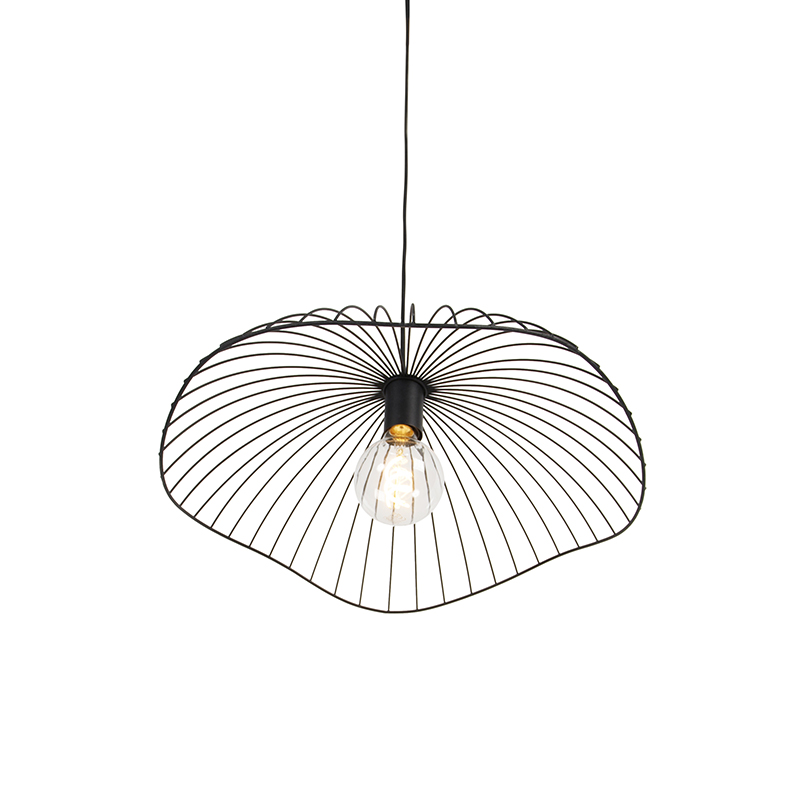 Lampada a sospensione di design nera 50 cm - Pua