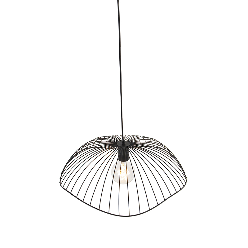 Lampada a sospensione di design nera 50 cm - Pua