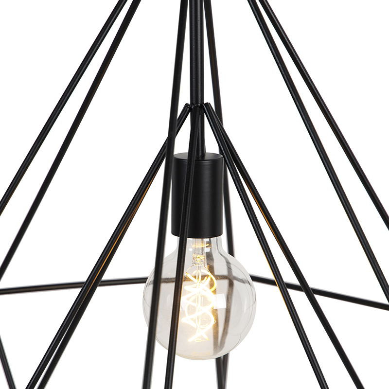 Lampada a sospensione scandinava nera - Karkass
