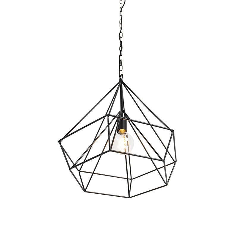Lampada a sospensione scandinava nera - Karkass