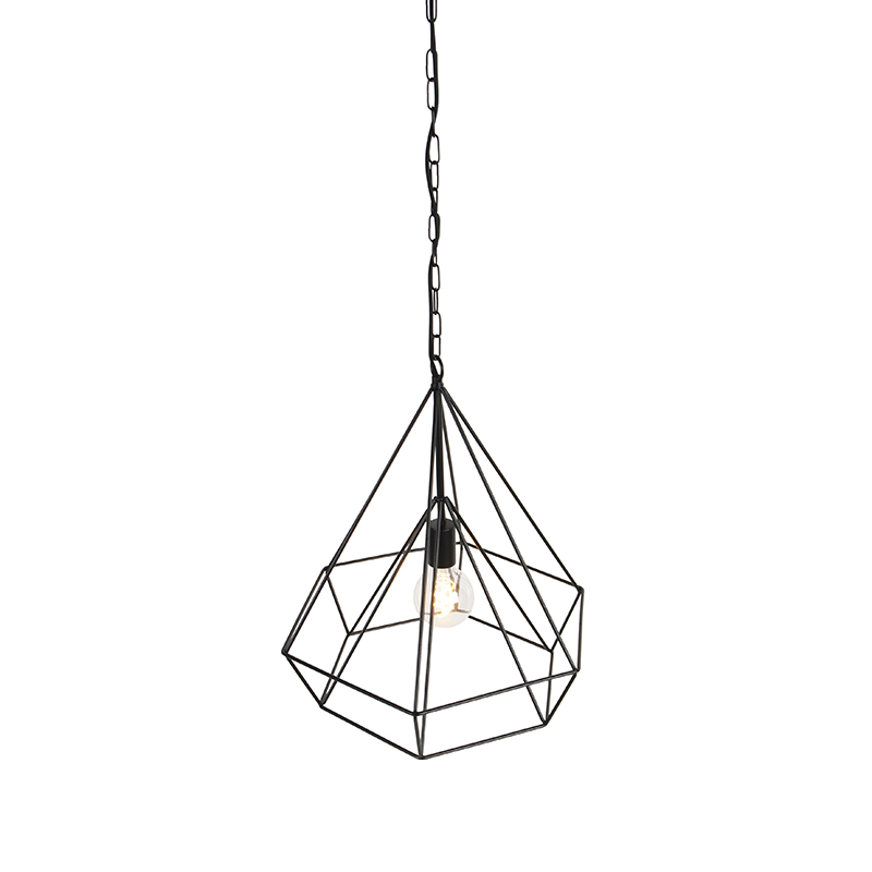Lampada a sospensione scandinava nera - Karkass