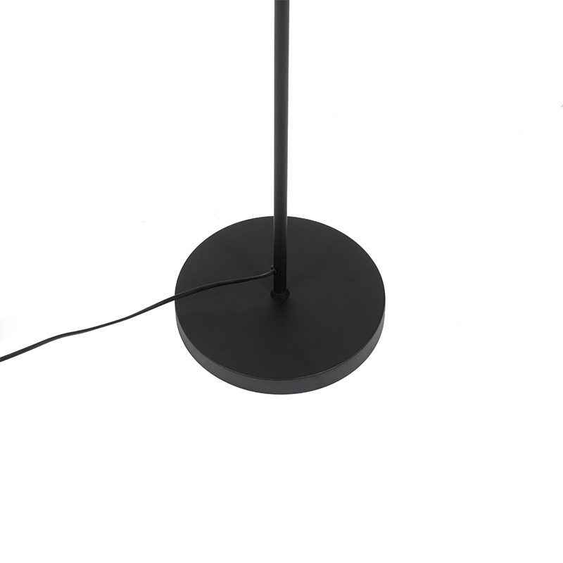Lampada da terra industriale nera con oro 160 cm - Magnax