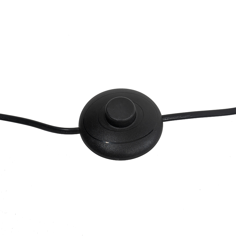 Lampada da terra industriale nera con oro 160 cm - Magnax