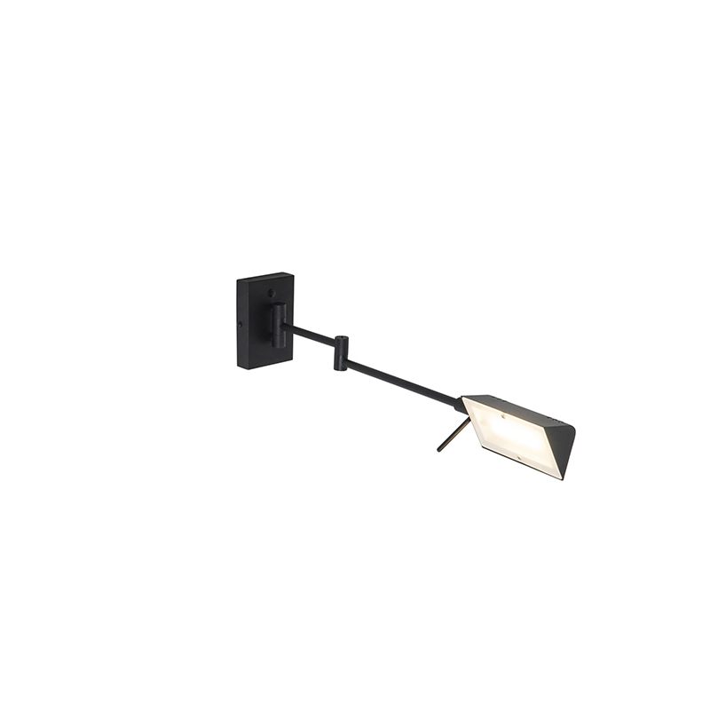 Design wandlamp zwart incl. LED met touch dimmer - Notia
