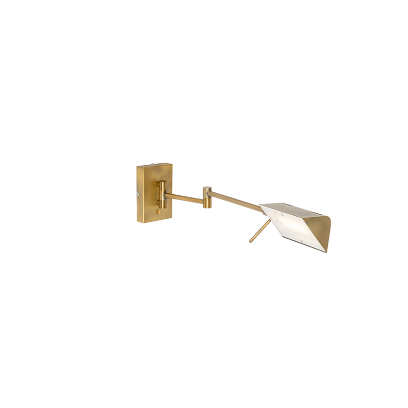 QAZQA Design wandlamp goud incl. LED met touch dimmer - Notia