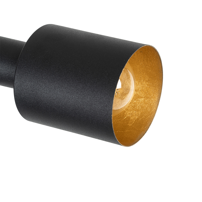 lampadaire moderne noir 2 lumières - stijn