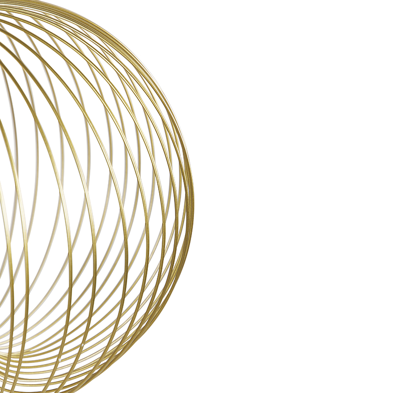 Design Hängelampe Gold mit schwarz 60 cm - Marnie