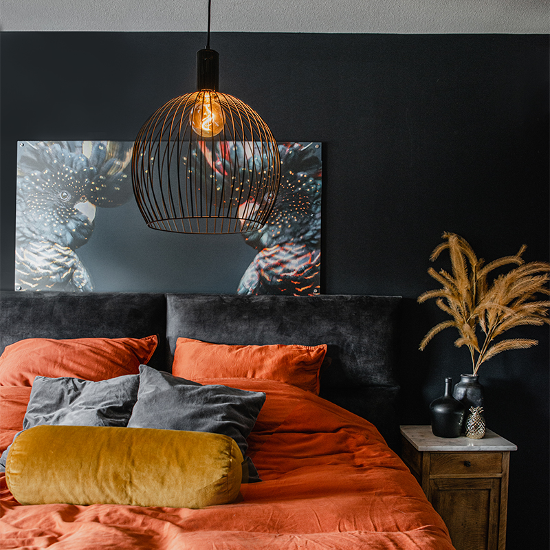 Design ronde hanglamp zwart 40 cm - Dos Design ronde hanglamp zwart 40 cm - Dos