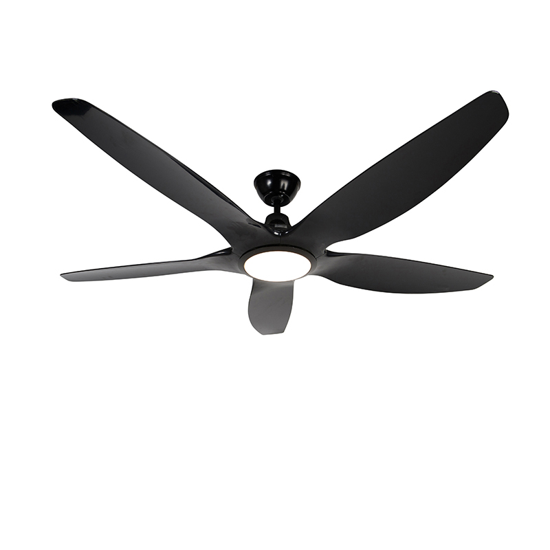 Plafondventilator zwart incl. LED en afstandsbediening - Fimm Plafondventilator zwart incl. LED en afstandsbediening - Fimm
