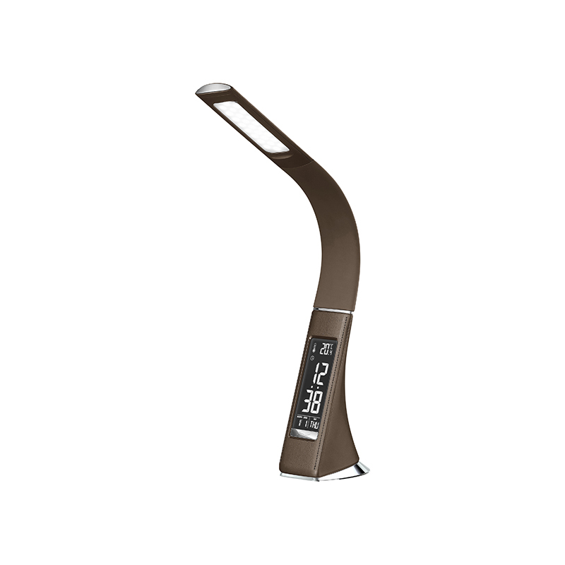 Stolová lampa hnedá vrátane LED, nastaviteľná, stmievateľná v 3 krokoch - Axel