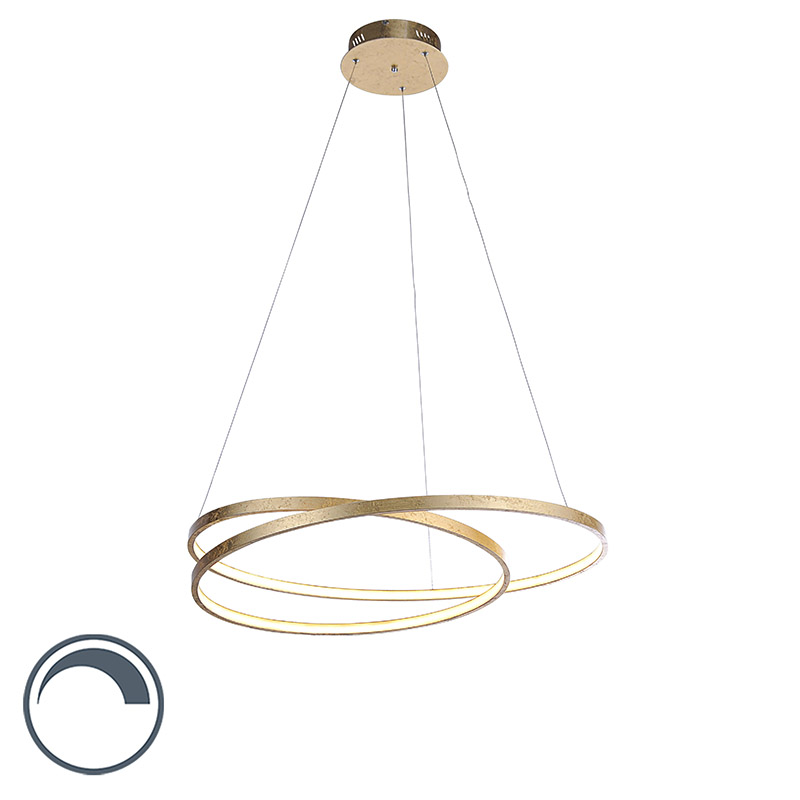 Design hanglamp goud 72 cm incl. LED dimbaar - Rowan