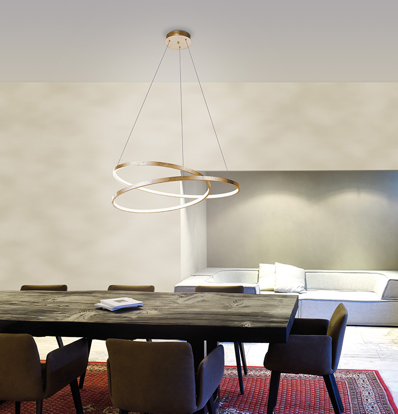 Design hanglamp goud 72 cm incl. LED dimbaar - Rowan Design hanglamp goud 72 cm incl. LED dimbaar - Rowan