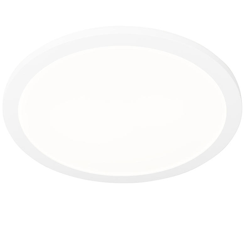 Stropné svietidlo biele 40 cm vrátane LED 3-stupňové stmievateľné IP44 - Steve