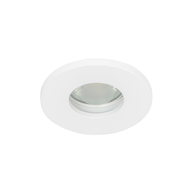 Set of 6 Modern Bathroom Recessed Spotlights White - Shed